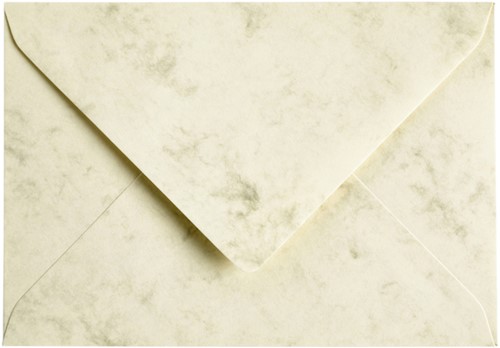 Envelop Papicolor C6 114x162mm marble Ivoor-2