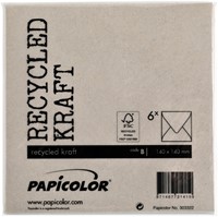Envelop Papicolor 140x140mm kraft grijs-3