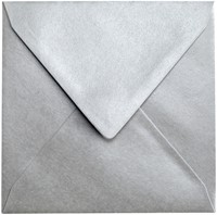 Envelop Papicolor 140x140mm metallic zilver-2