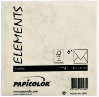 Envelop Papicolor 140x140mm marble Ivoor-3