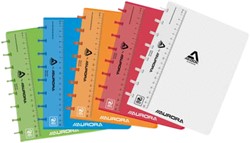 Schrift Adoc A5 ruit 5x5mm 144blz 90gr PP transparant assorti