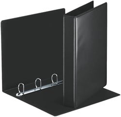 Presentatieringband Esselte Essentials panorama A4 4-rings D-mechaniek 30mm zwart