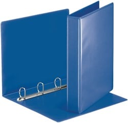 Presentatieringband Esselte Essentials panorama A4 4-rings D-mechaniek 30mm blauw