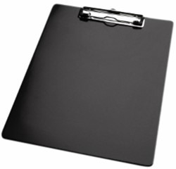 Klembord LPC A4 staand met kopklem zwart