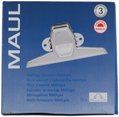 Papierklem MAUL Pro 125mm capaciteit 20mm zilver-8