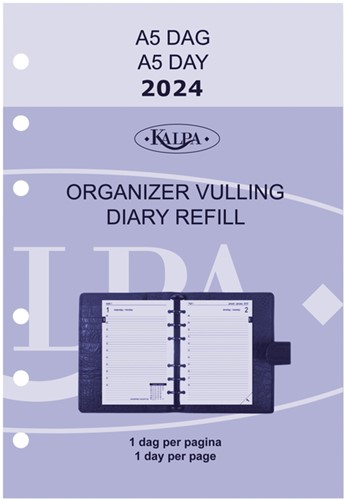 Agendavulling 2024 Kalpa A5 1dag/1pagina-2