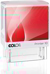 Tekststempel Colop Printer 10 personaliseerbaar rood