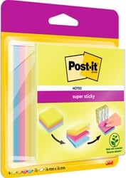 Memoblok Post-it 2014 Super Sticky 76x76mm smart kubus Rio 300 vel