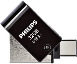 USB-stick 3.1 Philips USB-C 2-in-1 Midnight Black 32GB