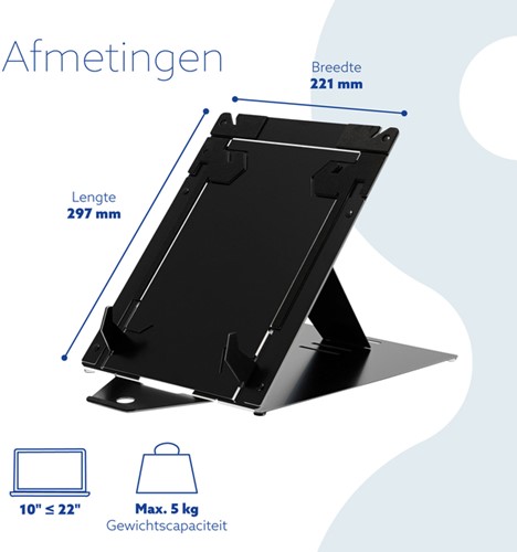 Laptopstandaard R-Go Riser DUO-2