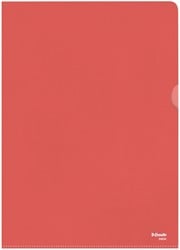 Insteekmap L-model Esselte standaard A4 0.11mm PP rood 100 stuks