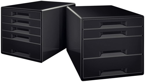 Ladenblok Leitz Wow Cube A4 maxi 4 laden zwart-3