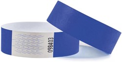 Polsband CombiCraft blanco 100 stuks blauw