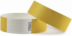 Polsband CombiCraft blanco 100 stuks geel