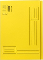 Vouwmap Quantore A4 ongelijke zijde 250gr geel