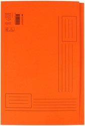 Vouwmap Quantore Folio ongelijke zijde 250gr oranje