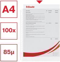 Showtas Esselte 0.08mm 21-gaats A4 mat 100 stuks-1