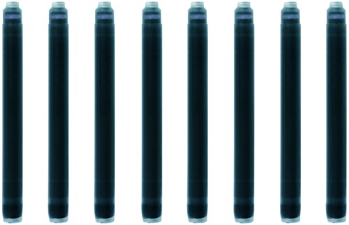 Inktpatroon Waterman nr 23 lang blauwzwart pak à 8 stuks-3