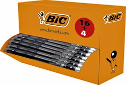 Gelschrijver Bic Gelocity 0,3mm zwart doos à 16 stuks + 4 gratis