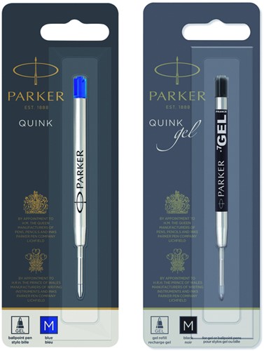 Gelschrijvervulling Parker Quink medium blauw blister à 1 stuk-3