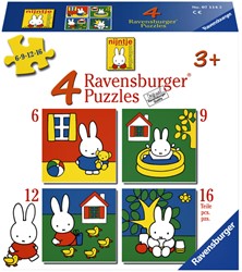 Puzzel Ravensburger Nijntje 4x puzzels 6+9+12+16 stuks