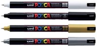 Verfstift Posca PC1MR extra fijn zwart-2