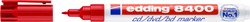 Cd marker edding 8400 rond rood 0.5-1.0mm