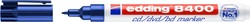 Cd marker edding 8400 rond blauw 0.5-1.0mm