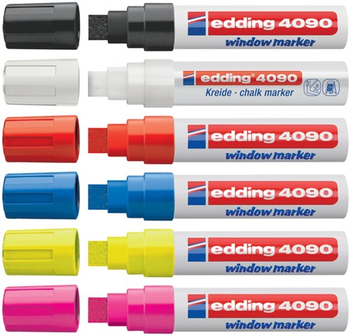 Viltstift edding 4090 window schuin 4-15mm neon roze blister à 1 stuk-3