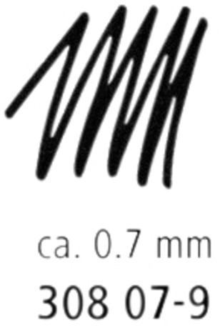 Fineliner Staedtler Pigment 308 zwart 0.7mm-6