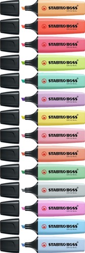 Markeerstift STABILO BOSS Original 70/4 pastel assorti etui à 4 stuks-2