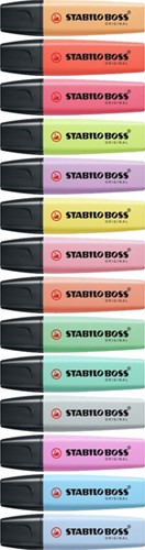 Markeerstift STABILO BOSS Original 70/4 pastel assorti etui à 4 stuks-3