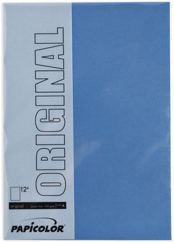 Kopieerpapier Papicolor A4 200gr 6vel royal blue-2