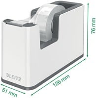 Plakbandhouder Leitz WOW wit/grijs-3