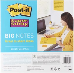 Scrum Big Notes 3M Post-it 27.9x27.9cm geel