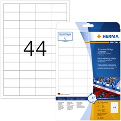 Etiket HERMA 4690 48.3x25.4mm weerbestendig wit 1100stuks