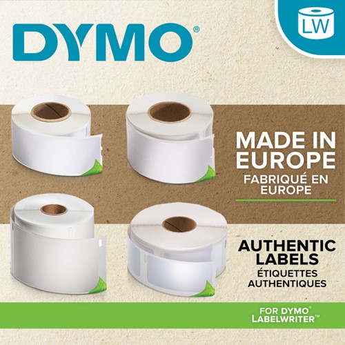 Etiket Dymo labelwriter 13186 54mmx101mm badge doos à 12 rol à 220 stuks-2