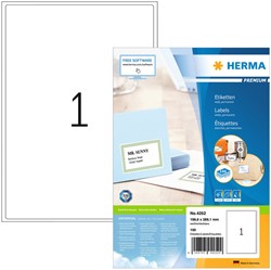 Etiket HERMA 4252 199.6x289.1mm premium wit 100stuks