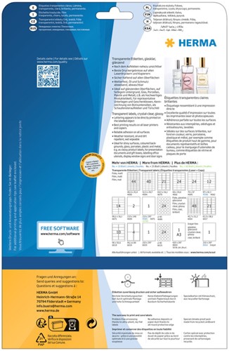 Etiket HERMA 8023 40mm rond transparant 600 etiketten-2