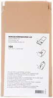 Wikkelverpakking IEZZY A5 met zelfklevende strip bruin-2