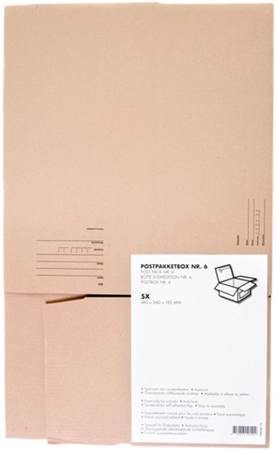 Postpakketbox IEZZY 6 485x260x185mm bruin-2