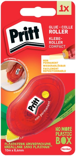 Lijmroller Pritt Compact non permanent 10m op blister