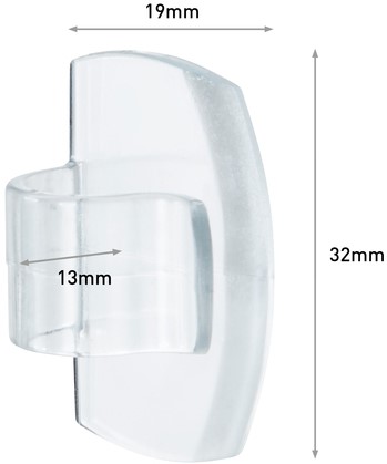 Kabelklem Command rond incl bevestigingsstrips transparant 4 stuks-3