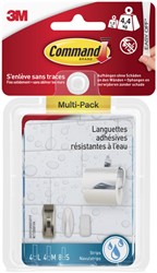 Bevestigingsstrip Command waterbestendig 16 stuks assorti