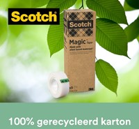 Plakband Scotch Magic 900 19mmx33m onzichtbaar mat 9 rollen-2