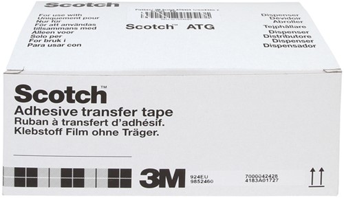 Dubbelzijdige plakband Scotch ATG924 12mmx33m-2