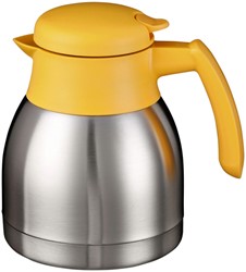 Thermoskan Bravilor dubbelwandig 1 liter RVS-geel
