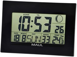 Wandklok MAUL Flow 23x16cm digitaal staan / hangen zwart incl batt.