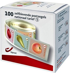 Postzegel Belgie Waarde 1 zelfklevend 100 stuks
