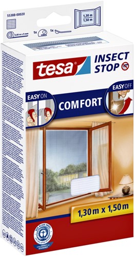 Insectenhor tesa® Insect Stop COMFORT raam 1,3x1,5m wit-2